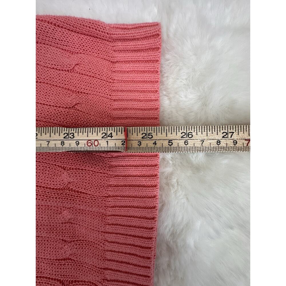 Chico’s Dapper Tank Size 2/ L New Melon Linen Cotton Cable Knit Sleeveless NWT - Picture 8 of 9